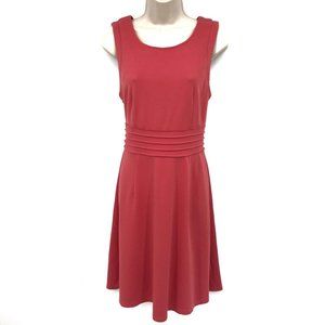 41 Hawthorn Pleated Empire Waist Knit Dress L